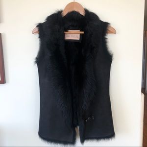 Sale! Karl Donoghue shearling gilet vest in xs